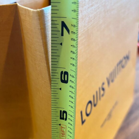 Louis Vuitton Shopping Bag - Orange with Blue Handles - Picture 5 of 6